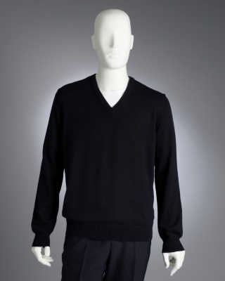 Black V-Neck Sweater