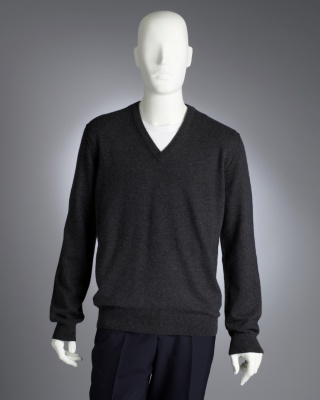 Charcoal V-Neck Sweater