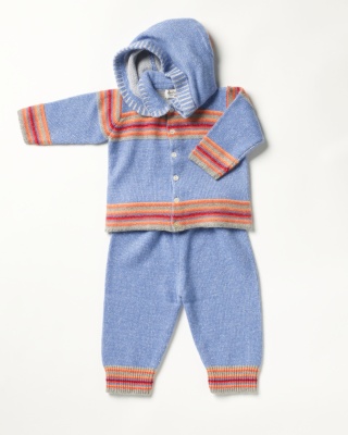 Sky Blue Hooded Ensemble
