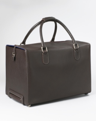 Brown Leather Pilot Trolley