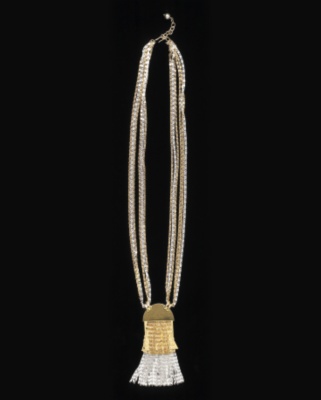 Gold Fringe Necklace