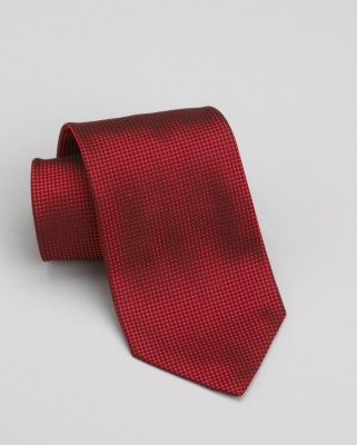Red Check Silk Tie